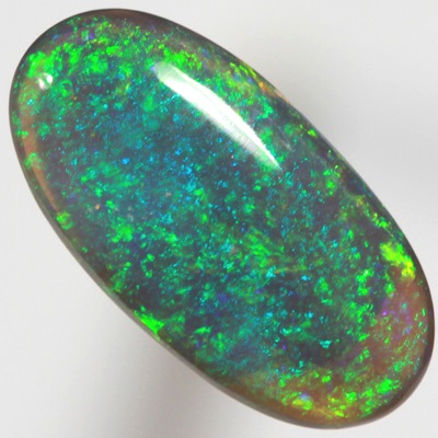 SOLID  BLACK OPAL Bright Pinfire pattern, sparkling bright green